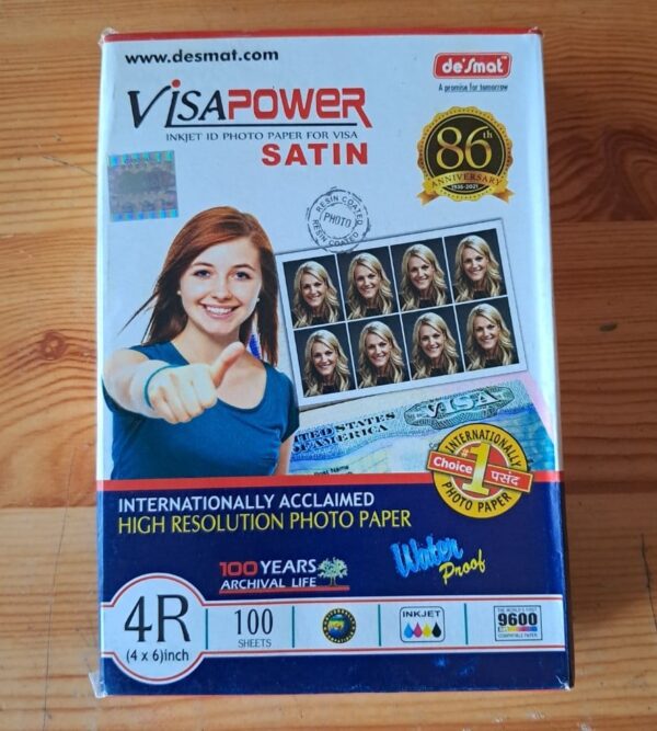 VisaPower Photo Paper 4 by 6 inches 100 sheets