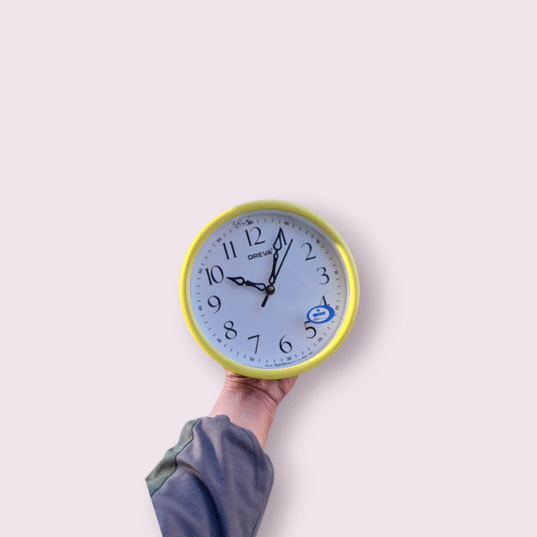 Wall Clock Oreva AQ 6667 Yellow