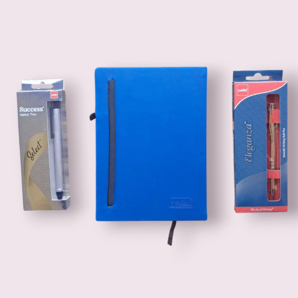 Green Diary Gift Pen & Metal Pen